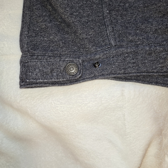 Levi's Trucker Jacket Dark Gray French Terry Men's Medium - Picture 7 of 13